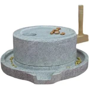 옛날 맷돌 콩 맷돌 도구 프레임 화강암 연삭 가는 분쇄 20x30 + 도토리 기계