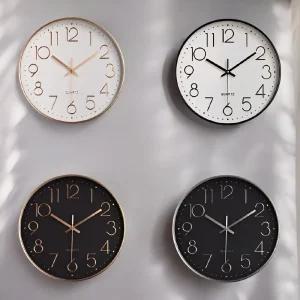 베르 무소음 인테리어 원형 벽시계 4color 20cm/벽걸이시계/저소음/베이직/클래식/교실/용/사무실/거실