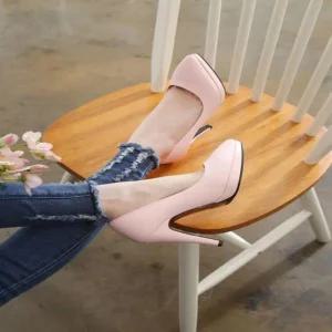 오피스룩 뾰족코 스틸레토힐 펌프스힐 가보시