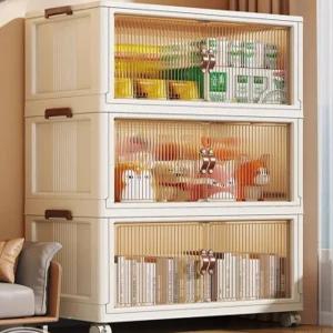 공간박스 5단 접이식 46cm 3단 서랍장 이동식 투명 보관