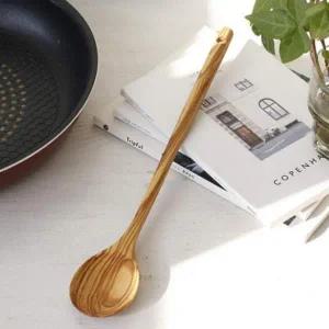 올리브 나무 롱 볶음 주걱 스푼 우드 조리 도구 볶음수저