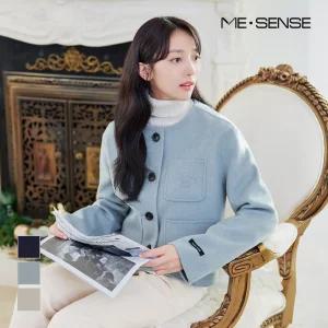 [미센스] 노카라 포켓자수 숏코트_MB3YHMM109Z