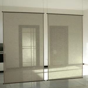 일본식 모시 커튼 조각보 카페 여름 공간분리 가림막 모시가리개 모시커튼 분리 린넨