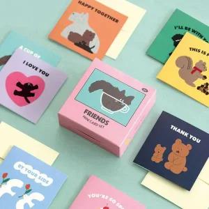 [셀러에이드]프렌즈 미니카드 세트 대용량 편지지