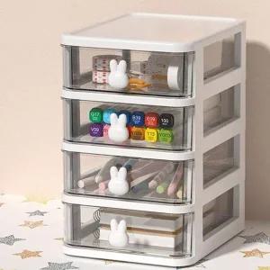 [셀러에이드]칸막이 수납정리함 데스크오거나이저 미니 투명 GWM 미니서랍