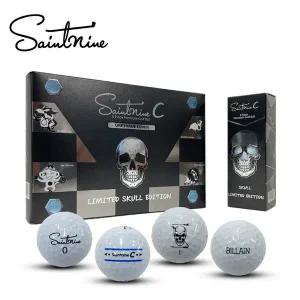 세인트나인 C 스컬 리미티디 에디션 3피스 우레탄 골프공 (12구) 6구+6구