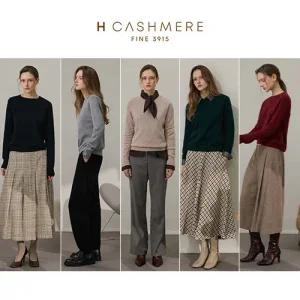 [H.캐시미어(H.Cashmere)] 25FW 내몽고산 PURE 캐시미어 100% 모데스트 니트 1종