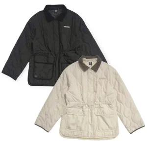 [엄브로] 2025 UQ322CPJ94/우먼스 카라형 중힙 패딩 자켓/BLK0(블랙),OBE0(베이지)