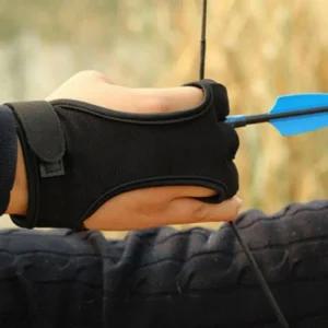 손가락 휴대용 훈련 활 보호대 양궁 장갑 연습용 (48YiL)