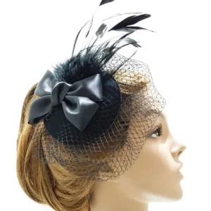 깃털모자핀 셀프웨딩 파티드레스룩 망사핀 촬영소품 댄스복 무대의상 fascinator