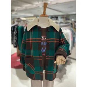 [레코브](광주신세계)체크 니트카라 자켓(SB61EYJK601X)