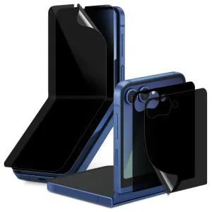 갤럭시Z플립7 26도 좌우시야각 차단 TPU 하이브리드 사생활보호필름(내면2매+전면2매) 간편부착