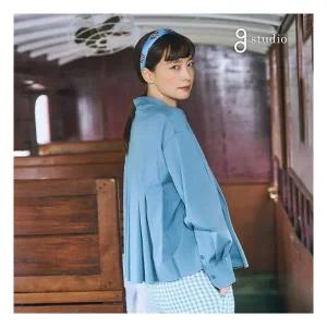 지스튜디오 25SS 코튼플리츠 블라우스 321780Moony