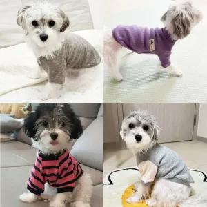 강아지옷 애견옷 반려견옷 데일리 맨투맨 기모 후드 래글런 실내복 사계절 오가닉 티셔츠