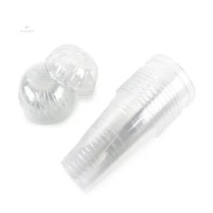 미소디자인 일회용 아이스컵 뚜껑 세트 10P 투명아이스컵