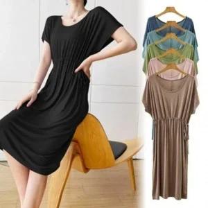 여자 원피스 여름 모달 캐주얼 캐주얼 반팔 임 필수템