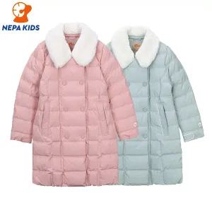 NEPA KIDS 네파키즈 공용 아마레 코트형 구스다운자켓 피치 KG82014