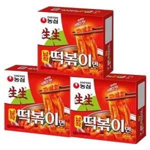 생생납작 떡볶이면 258g 3개