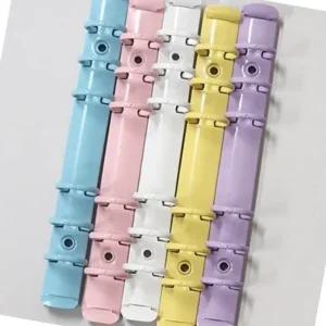A6 다목적 6공 바인더 메탈 스프링 문서 정리함 컬러 북렛 제본 금속소재 회전가능