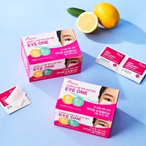 아이원 눈청결티슈 더블비타민 에스 100매입 눈꺼풀세정제 마이봄샘 눈기름샘청소