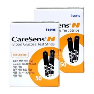 케어센스N 혈당측정 검사지 100매(50매 x 2개)/스트립지/혈당검사지