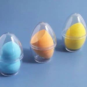 투명 달걀 모양 케이스 캡슐 뽑기 에그 퍼프 공병 브러쉬에그캡슐