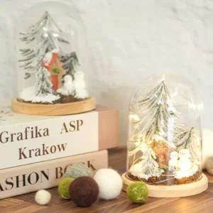 토단교재 눈 덮인 숲속 오두막 아크릴돔 만들기 / 겨울환경 / 만들기 수업