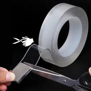 젤리 양면테이프 아크릴 투명 카페트러그 고정 재사용1M 잘라쓰는 미끄럼 방지 스마트폰