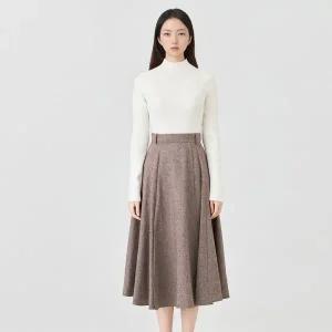 [LINE](센텀시티점)[라인어디션] [BYLYNN]울혼방 미디스커트 NWSKPK0400