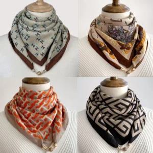 자석 쁘띠 스카프 데일리 여성용 원터치 마그네틱 고정 미니 머플러 4종 세트 65cm