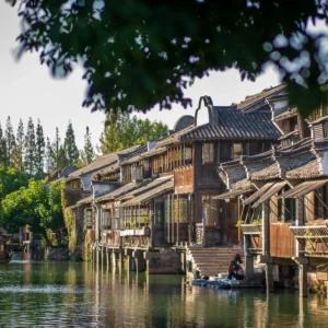 [상하이 낭만투어]수향마을 복원고진 야경투어(나룻배포함+전통부채)