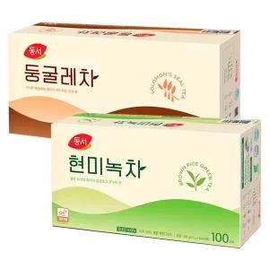 동서 현미녹차 100T+둥굴레차100T