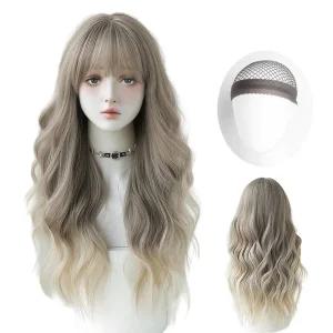 LaBella 가발 여성 통가발 샌드 드리프트 웨이브 71cm