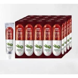 2080 진지발리스 유칼립투스 잇몸치약 150gX10개 + 슈퍼클린 칫솔 4개 (색상 스트롱민트)