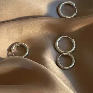 심플 데일리 링귀걸이 925은 통통 민자링 원터치귀걸이