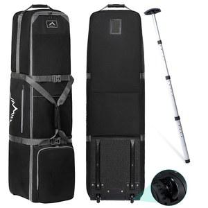 조절 가능한 서포트 로드가 있는 고히말 골프 여행 가방, 바퀴가 달린 항공사용 900D 헤비 듀티 옥스포드 패브릭 케이스