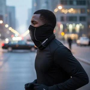 다이나믹 에어홀 안면 방한마스크 넥게이터 러닝 넥워머 김서림방지 기모 방한용품