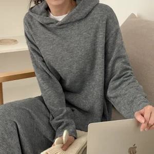 [제작] 브렌느 루즈핏 후드 롱 원피스 84594 빅사이즈 여성의류