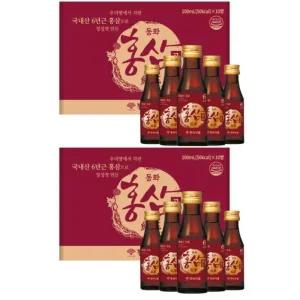 동화약품 홍삼 골드 부채표 음료 100ml 10입 X2개