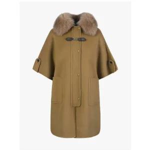 [JJ지고트](마산점)폭스퍼 울 케이프 코트 GRBA0CT301