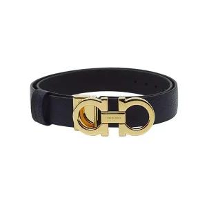 [페라가모] 리버시블 어드저스터블 간치니 여성 벨트 블랙 네이비 23A565 673955