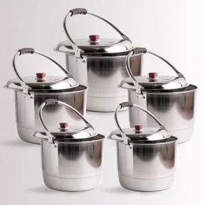 [콩심팥심]스텐레스들통 행주삶는냄비 스텐찜통 들통찜기