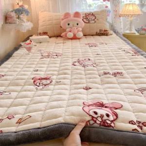 보라트랜드 벨벳 침대패드 겨울용 누빔 이불 학생 기숙사 매트리스