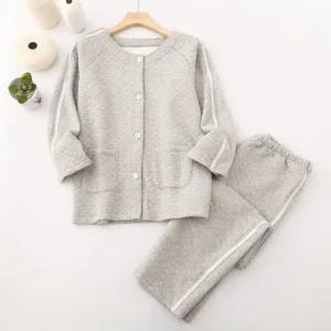 키밍 겨울 검진복 트임 노인 환자복 간호복 치료 상의