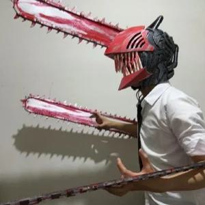 코스프레 소품 체인소맨 덴지 전기톱 PVC ABS 핸드 블레이드 코스튬 할로윈 애니 복장