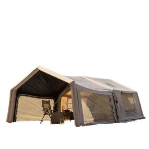 에어텐트 방풍 겨울 코디 캠핑 도킹텐트 돔텐트 팽창식 텐트 사용 야외 확장홀 방수