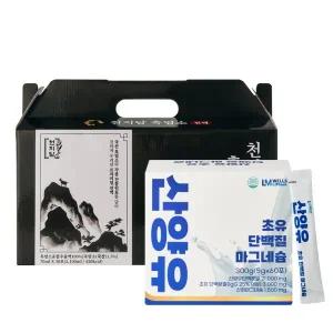 [1+1 선물세트]천지담 토종 흑염소 진액+산양유 초유 단백질 마그네슘 60포