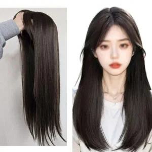 긴머리 똑딱이가발 볼륨업 패션 정수리 여성 부분