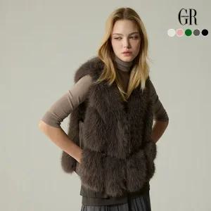 25FW 루벨 Faux 폭스퍼 베스트