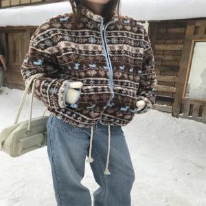 [모어오브]보보 양털 점퍼 플리스 집업 아우터